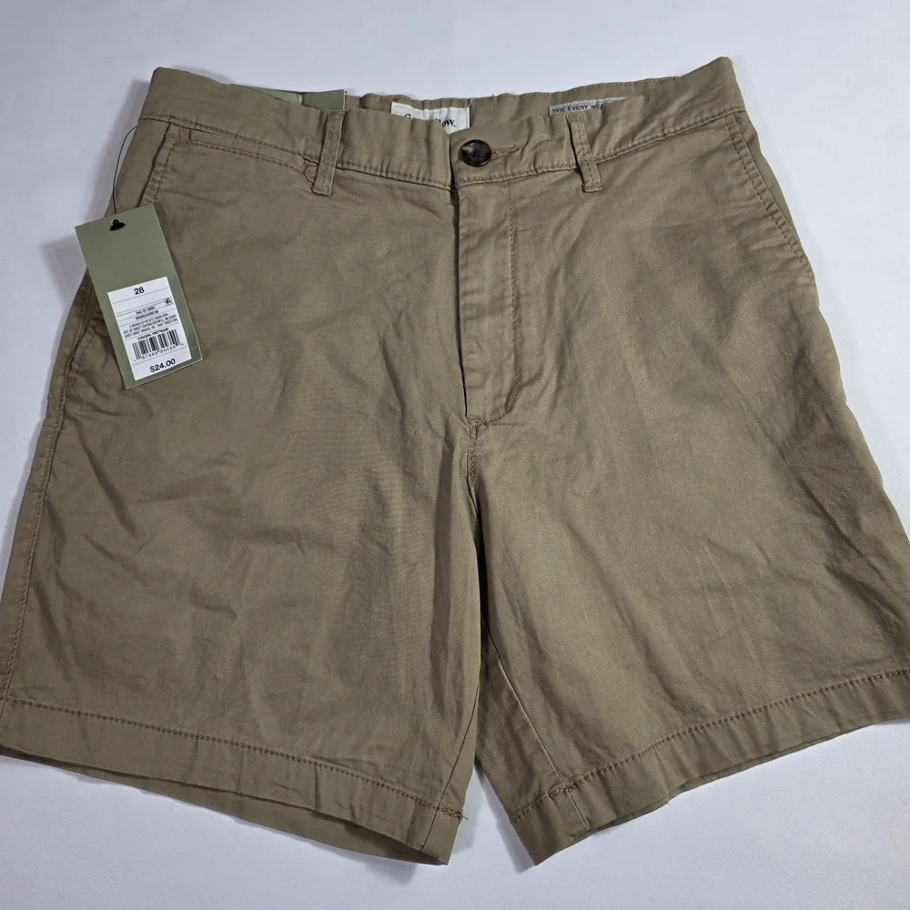 Goodfellow & Co Men’s Khaki Chino Shorts Size 28 NWT